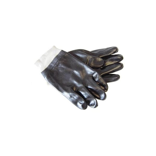 The Brush Man Pvc Chemical-Resistant Gloves, Interlock Lined, Knit Wrist, Large, 12PK GLOVE-8700 - main